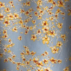 Floral baby blue blouse